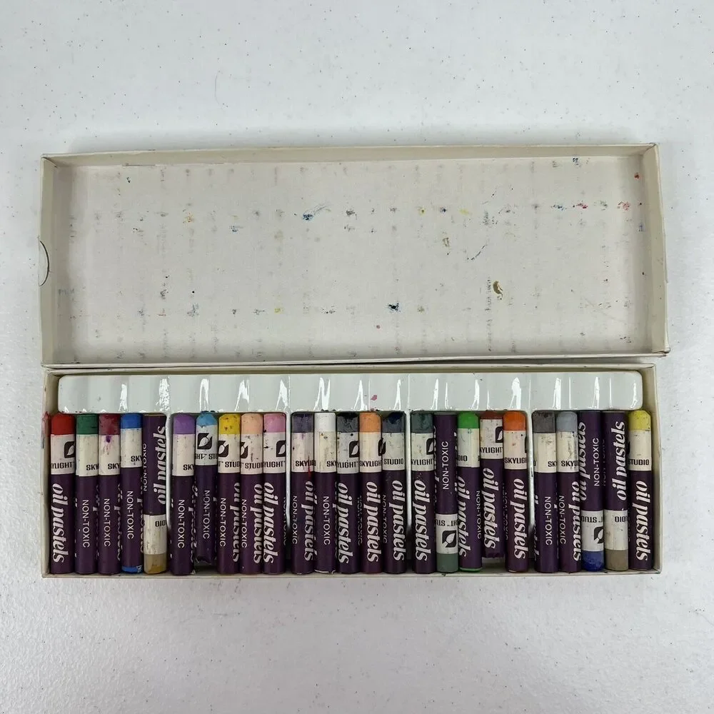 Vtg Skylight Studio Vintage Oil‎ Pastels 25 Colors Non-Toxic American Greetings